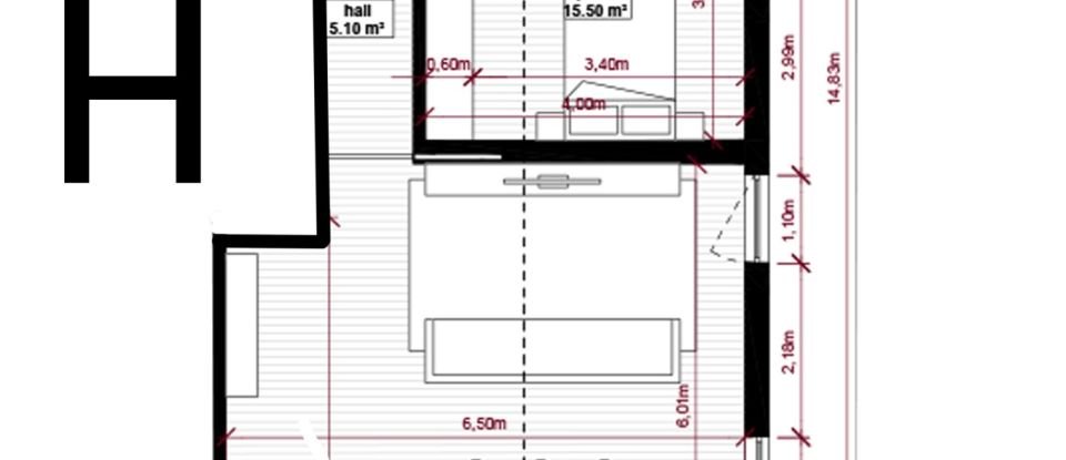 Apartamento T2 em Albergaria-a-Velha e Valmaior de 138 m²