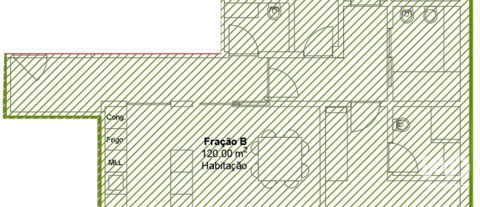 Apartamento T3 em Albergaria-a-Velha e Valmaior de 130 m²