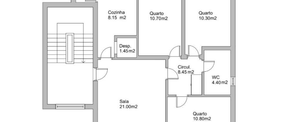 Apartamento T3 em Venda Nova e Pondras de 87 m²