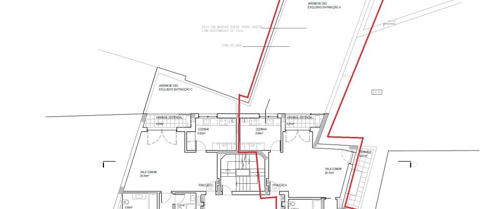 Appartement T2 à Santo António de 113 m²