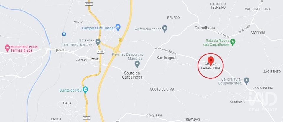 Terreno urbano em Souto da Carpalhosa e Ortigosa de 2 154 m²