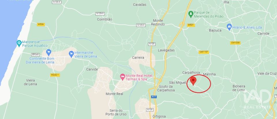 Terreno urbano em Souto da Carpalhosa e Ortigosa de 2 154 m²