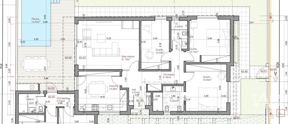 Moradia T3 em Fernão Ferro de 148 m²