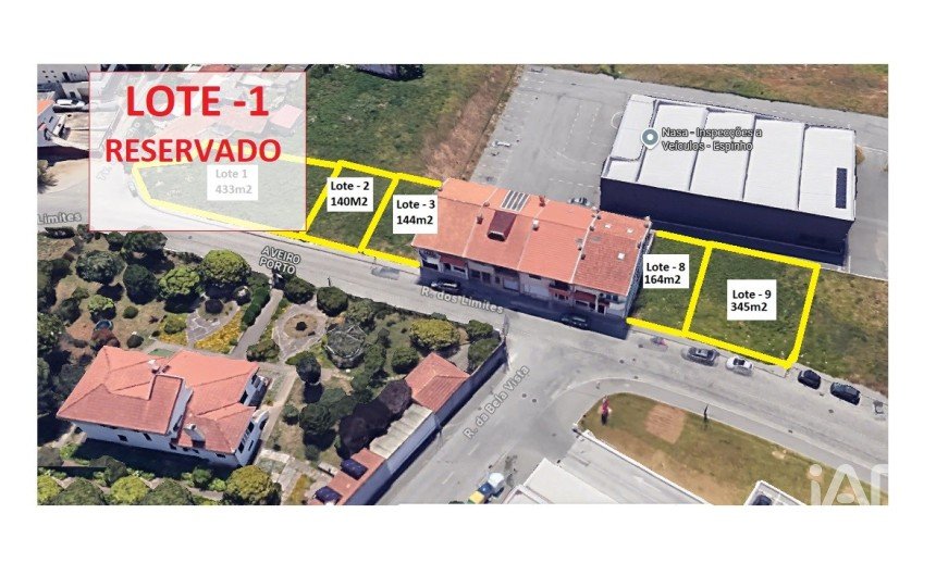 Terreno em Anta E Guetim de 433 m²