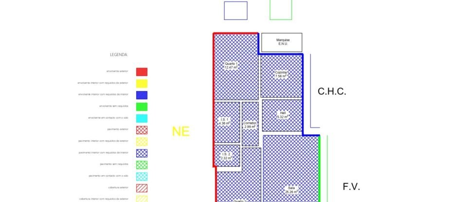 Apartamento T2 em Seixas de 83 m²