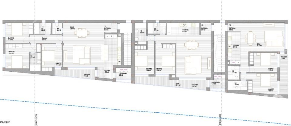 Appartement T2 à Galegos (Santa Maria) de 100 m²