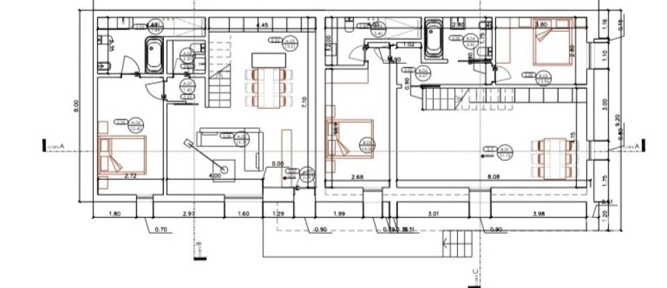 Moradia térrea T2 em Torres Novas (São Pedro), Lapas e Ribeira Branca de 163 m²
