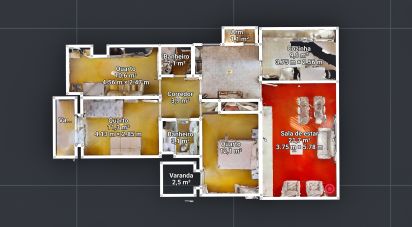 Apartment T3 in Rio Tinto of 94 m²