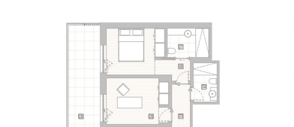 Apartamento T2 em São Gonçalo De Lagos de 87 m²
