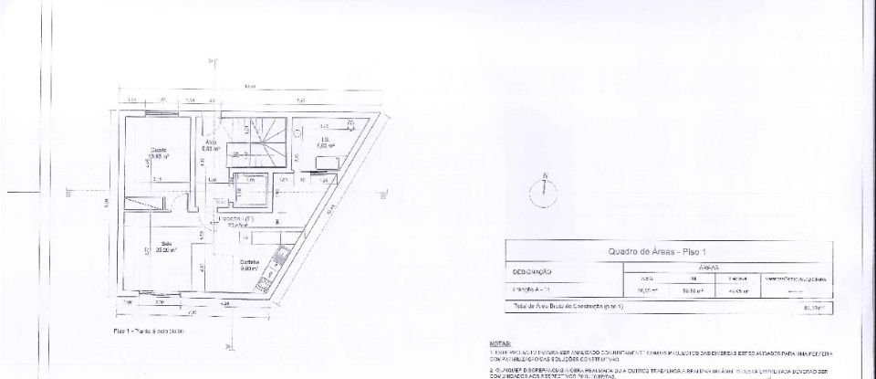 Apartment T2 in Nazaré of 58 m²