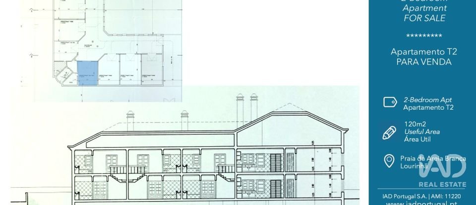 Apartamento T2 em Lourinhã e Atalaia de 120 m²