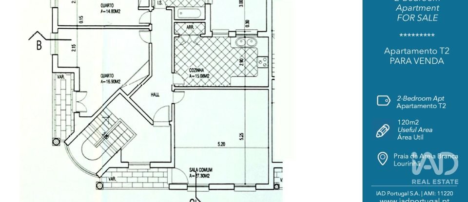 Apartamento T2 em Lourinhã e Atalaia de 120 m²