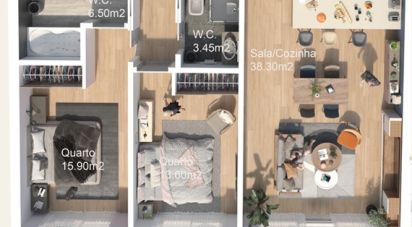 Apartment T2 in Cadaval e Pêro Moniz of 99 m²