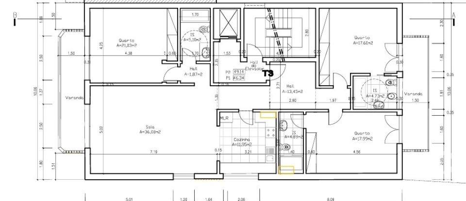 Apartamento T3 em Cascais e Estoril de 156 m²
