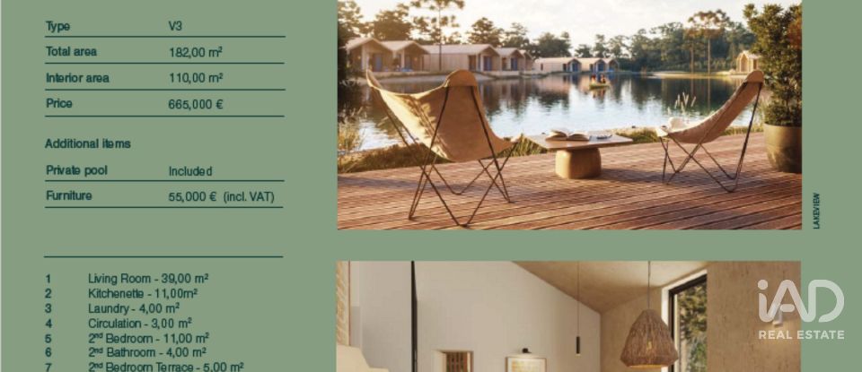 Maison T3 à Amoreira de 182 m²