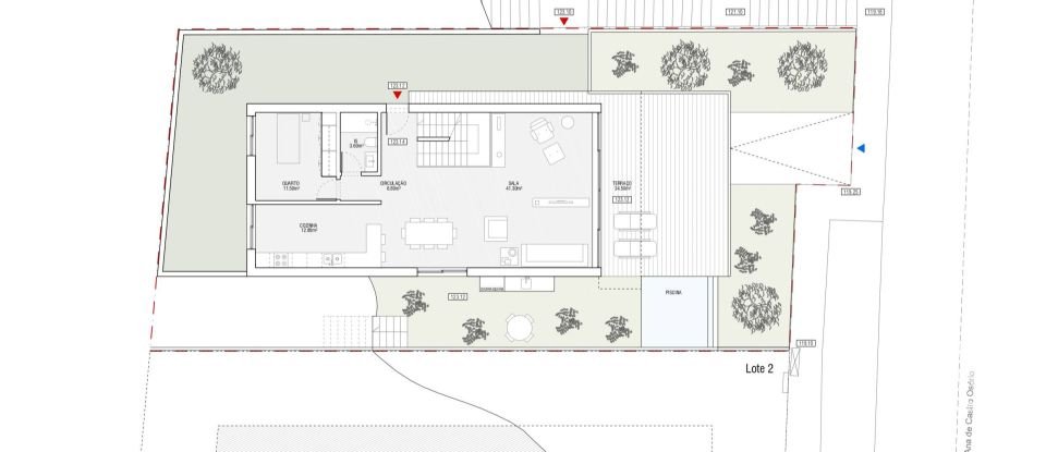 Terreno urbano em Sesimbra (Castelo) de 344 m²