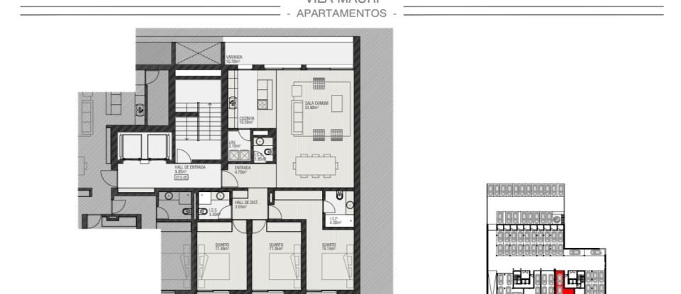 Apartamento T3 em Margaride (Santa Eulália), Várzea, Lagares, Varziela e Moure de 171 m²