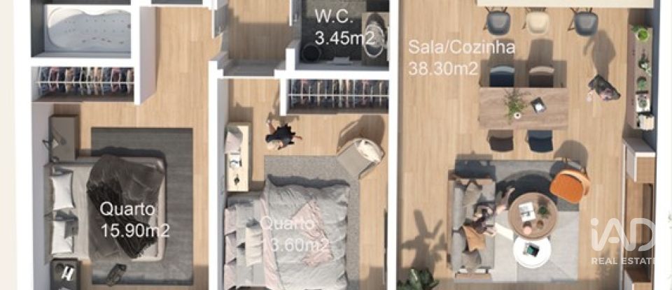 Apartamento T2 em Cadaval e Pêro Moniz de 127 m²