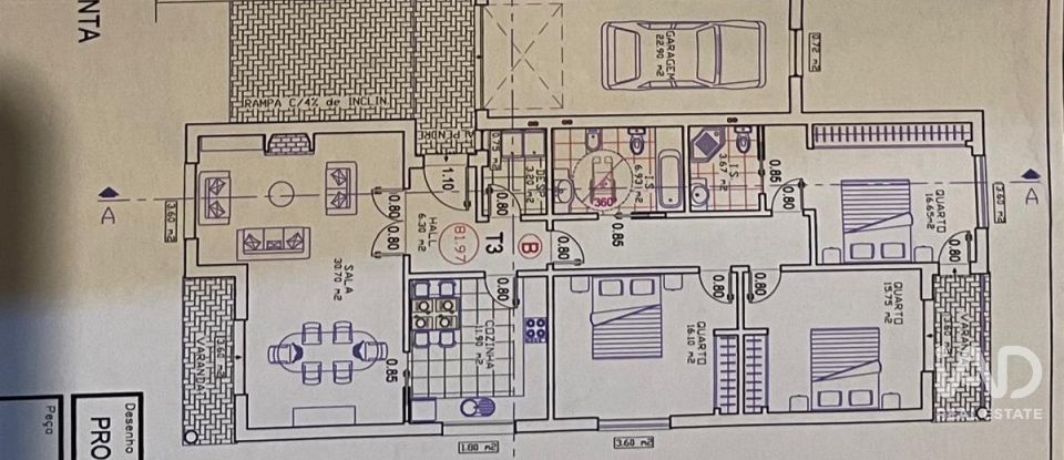 Gîte T3 à Marinha Grande de 119 m²