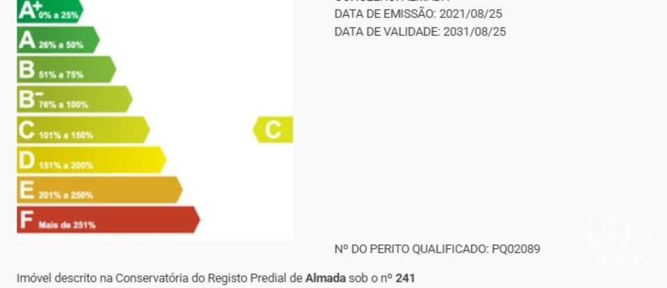 Apartamento T2 em Costa da Caparica de 89 m²