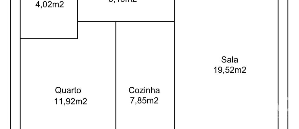 Appartement T1 à Canidelo de 52 m²