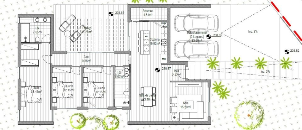Moradia T3 em Milheirós de Poiares de 154 m²