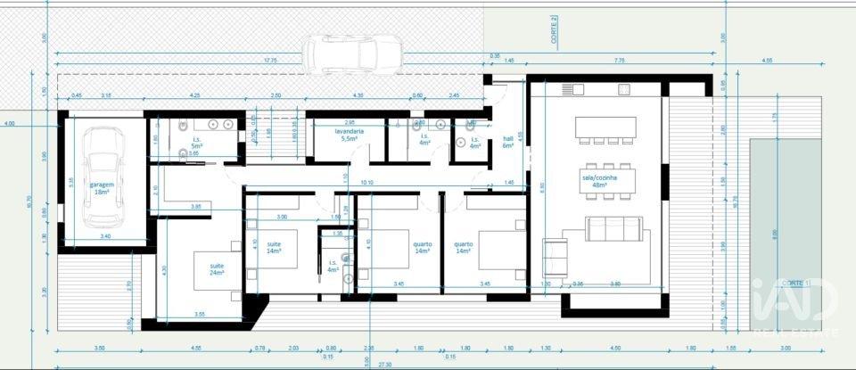 Moradia T4 em Santa Maria, São Pedro e Sobral da Lagoa de 212 m²
