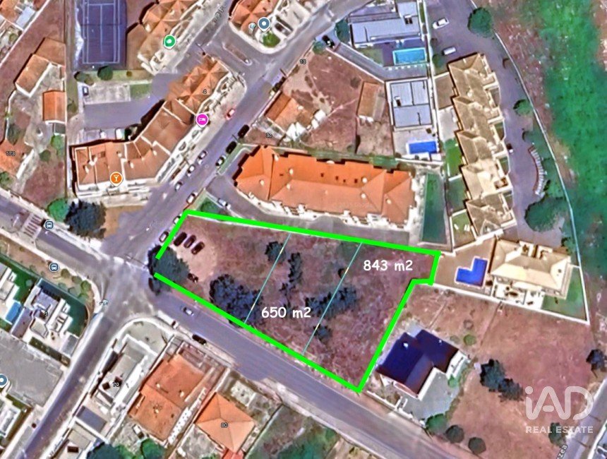 Terrain à bâtir à Foz do Arelho de 843 m²