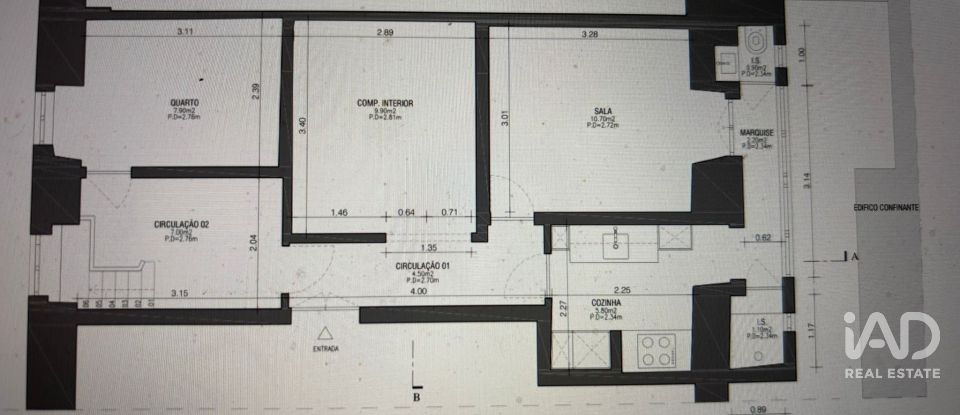 Apartamento T2 em Arroios de 60 m²