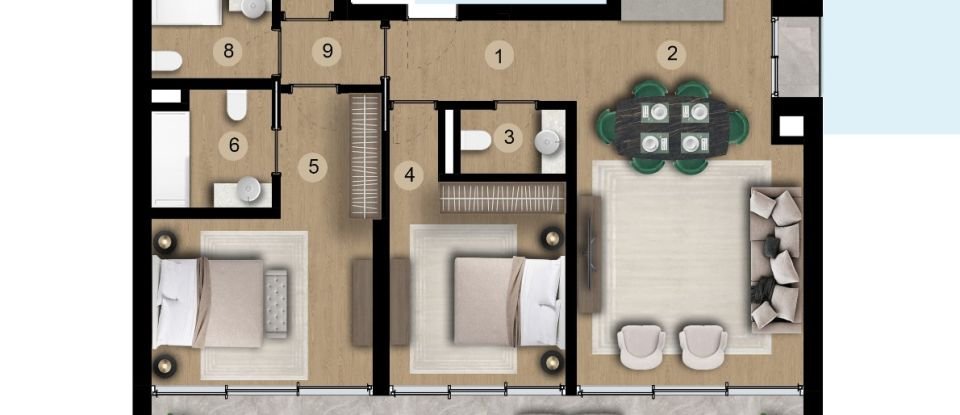 Appartement T3 à Santo António de 258 m²