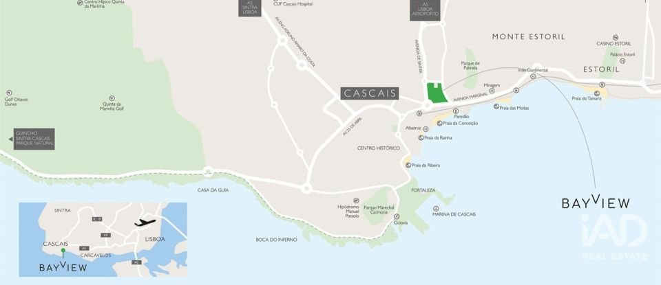 Apartment T1 in Cascais e Estoril of 124 m²