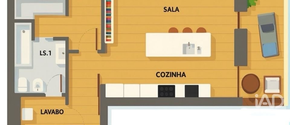 Apartment T1 in Cascais e Estoril of 124 m²